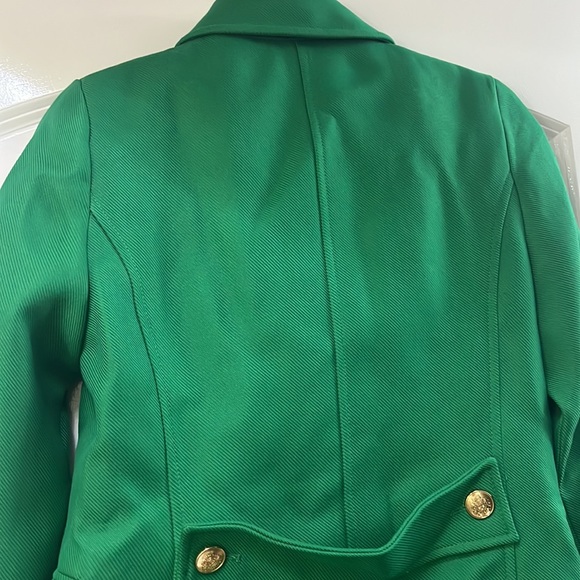 Women Zara Apple Green Buttoned Coat Size XS - Picture 15 of 16